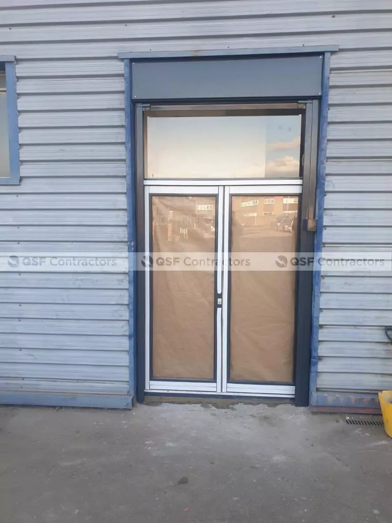 high quality aluminium door installation